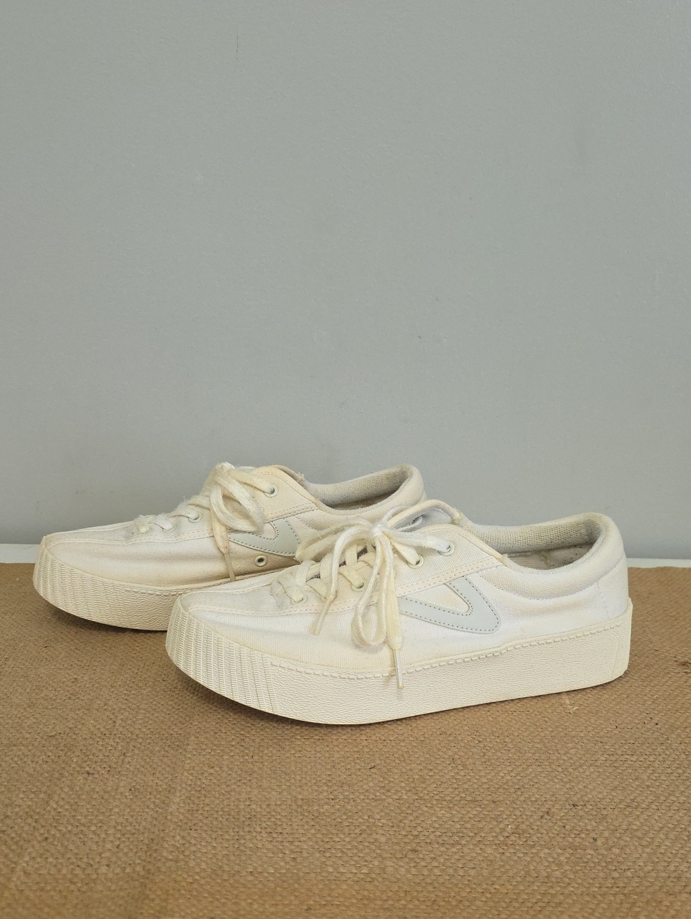 Tretorn Canvas Platform Lace-Up Sneakers